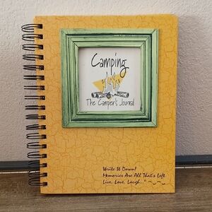 The Camper's Journal Spiral Bound Yellow With Green Picture Window